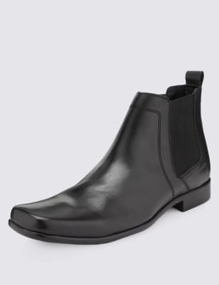 m&s black chelsea boots