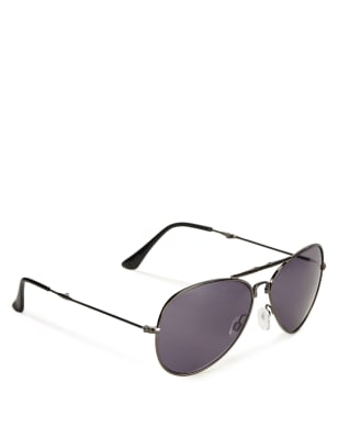 Gunmetal Foldable Aviator Sunglasses