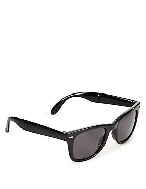 Black Foldable Wayfarer Sunglasses