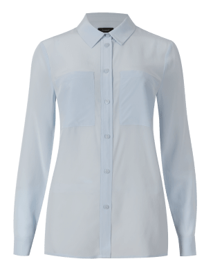 m and s silk shirts