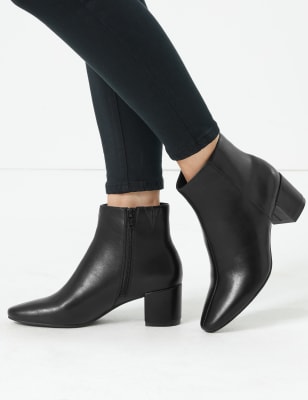 marks and spencer black knee high boots