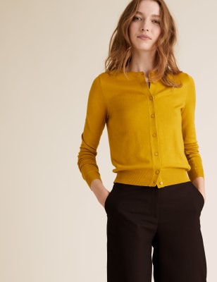 Linen Ribbed Longline Cardigan | Per Una | M&S Linen Ribbed Longline Cardigan | Per Una | M&S