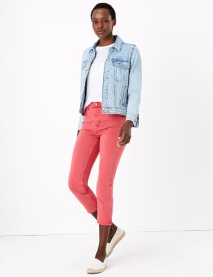 m&s relaxed slim crop jeans