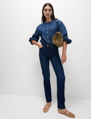 m&s relaxed slim crop jeans