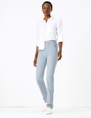 m&s white cropped jeans