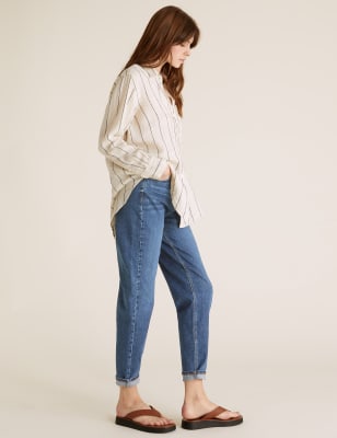 m&s straight ankle grazer jeans