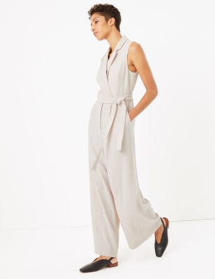 marks and spencer animal print jumpsuit