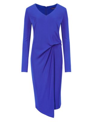 Sapphire Twiggy for M&S Collection Drape Style Shift Dress
