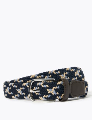 m&s leather belts
