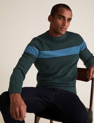 m&s mens cotton jumpers