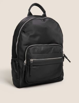 M&S Womens Nylon Zip Backpack