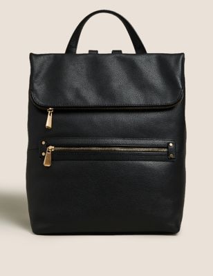 M&S Womens Leather Backpack
