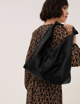 M&S Autograph Womens Leather Shoulder Bag