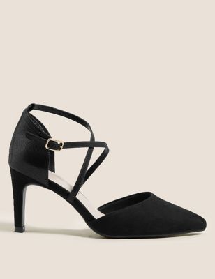M&S Womens Wide Fit Stiletto Heel Court Shoes