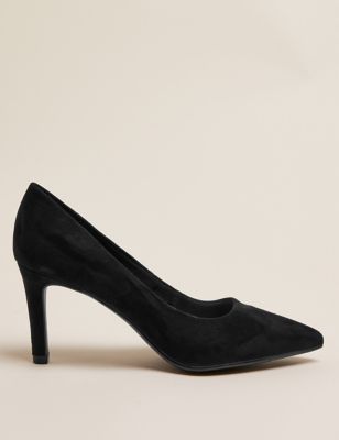 M&S Womens Stiletto Heel Pointed Court Shoes