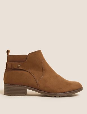 M&S Womens Block Heel Ankle Boots
