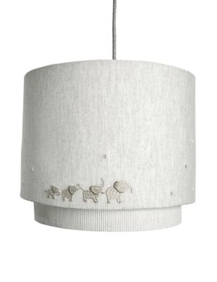 Mamas & Papas Welcome To The World Lampshade - Grey, Grey