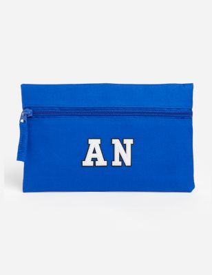 Alphabet Personalised Pencil Case - Blue, Blue,Green Mix