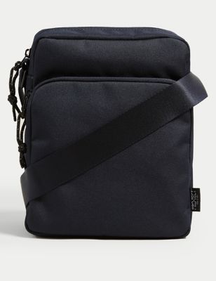 M&S Mens Recycled Polyester Pro-Tect  Cross Body Bag