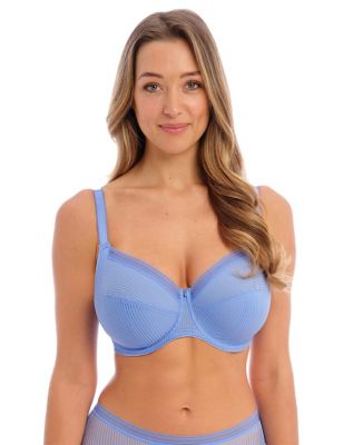 Fantasie Womens Fusion Wired Full Cup Side Support Bra D-HH - 36E - Black, Black,White,Sand,Blush,Gr