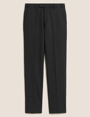 M&S Mens The Ultimate Regular Fit Wool Blend Trousers
