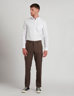 Farah Mens Tailored Fit Smart Trousers - 3231 - Black, Black,Dark Grey,Taupe,Navy
