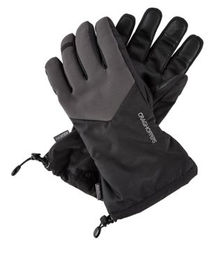 Craghoppers Mens Thermal Waterproof Gloves - S-M - Black Mix, Black Mix