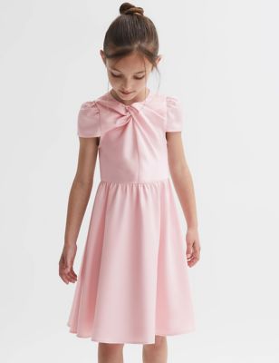 Reiss Girls Knot Detail Dress (4-14 Yrs) - 6-7 Y - Pink, Pink