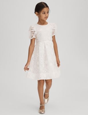 Reiss Girls Floral Dress (4-14 Yrs) - 13-14 - White, White