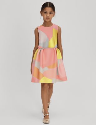 Reiss Girls Abstract Print Occasion Dress (4-14 Yrs) - 13-14 - Multi, Multi