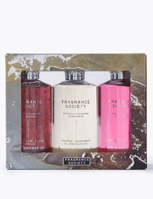M&S Fragrance Society Womens Women's Body Wash Trio