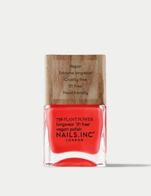 Nails Inc. 73% Plant Power Vegan Nail Polish - Red, Red,Pink