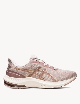 Asics Womens GEL-PULSE 14 Trainers - 3.5 - White Mix, White Mix,Pink Magenta