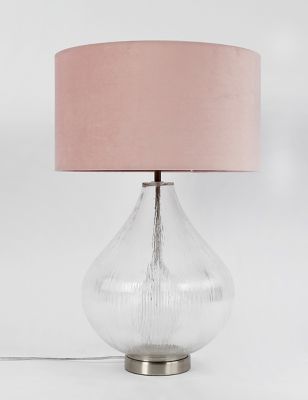 M&S Ripple Glass Table Lamp