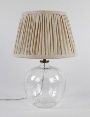 M&S Glass Textured Table Lamp