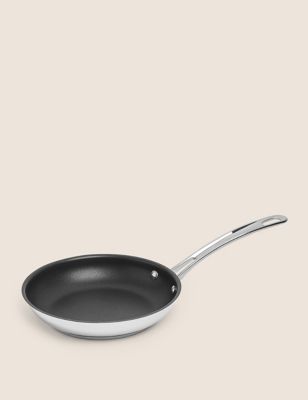 M&S Stainless Steel 20cm Small Non-Stick Frying Pan