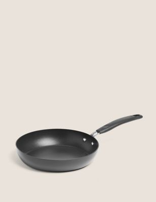 M&S Black Aluminium 24cm Medium Non-Stick Frying Pan  Black