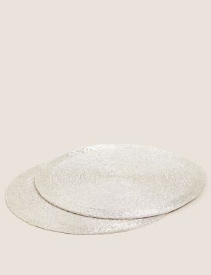 M&S Set of 2 Beaded Placemats