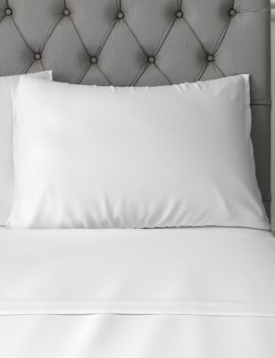 M&S 2pk Comfortably Cool Lyocell Rich Pillowcases - Neutral, Neutral,Light Grey,Powder Blue,Light Ma