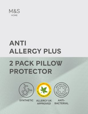 M&S 2 Pack Anti Allergy Plus Pillow Protectors
