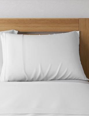 M&S 2 Pack Cotton Rich Percale Pillowcases
