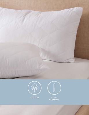 M&S 2 Pack Comfortably Cool Pillow Protectors