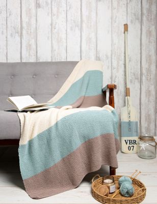 Wool Couture Willow Blanket Knitting Kit - Multi, Multi