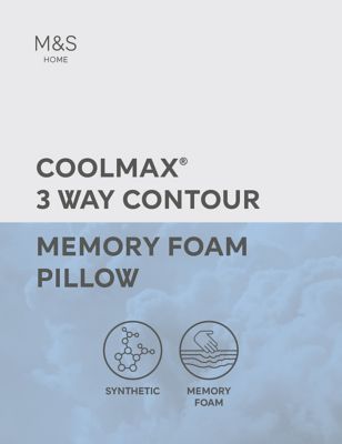 M&S Coolmax® Contour Extra Firm Memory Foam Pillow