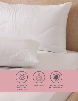 M&S 2 Pack Supremely Washable Pillow Protectors