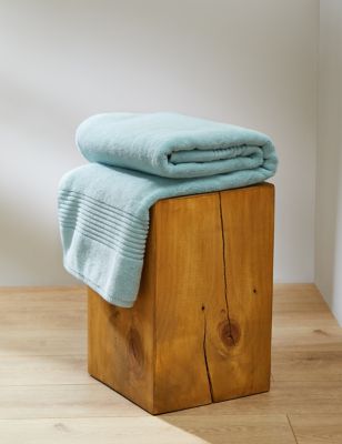M&S Egyptian Cotton Luxury Heavyweight Towel - HAND - Petrol, Petrol,Charcoal,Duck Egg,White,Silver 