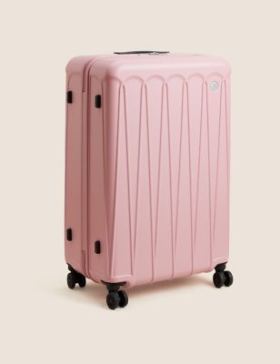 M&S Amalfi 4 Wheel Hard Shell Large Suitcase - Charcoal, Charcoal,Sage Green,Dusty Pink,Blue,Yellow