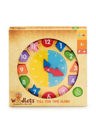 Woodlets Tell The Time Clock (3-6 yrs)