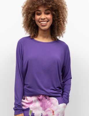 Cyberjammies Womens Jersey Pyjama Top - 14 - Purple, Purple