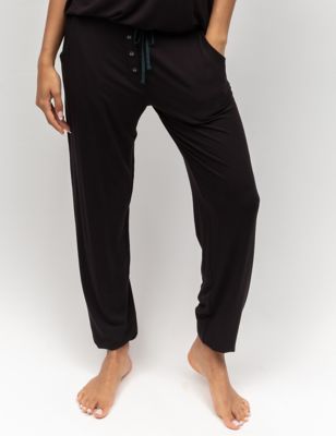 Cyberjammies Womens Modal Rich Jersey Pyjama Bottoms - 12 - Black, Black